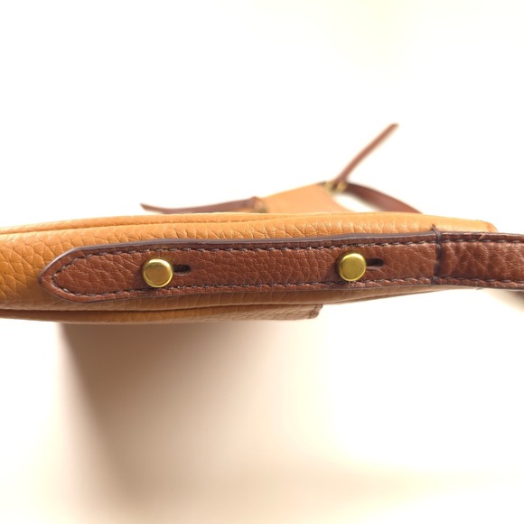 Fossil Womens Crossbody Bag Fiona Tan Brown Pebbled Leather Small Medium - Picture 11 of 11